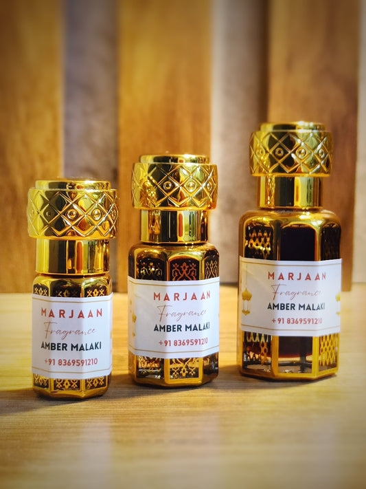 AMBER MALAKI - Concentrated Perfume Oil - ATTAR Marjaan Fragrance