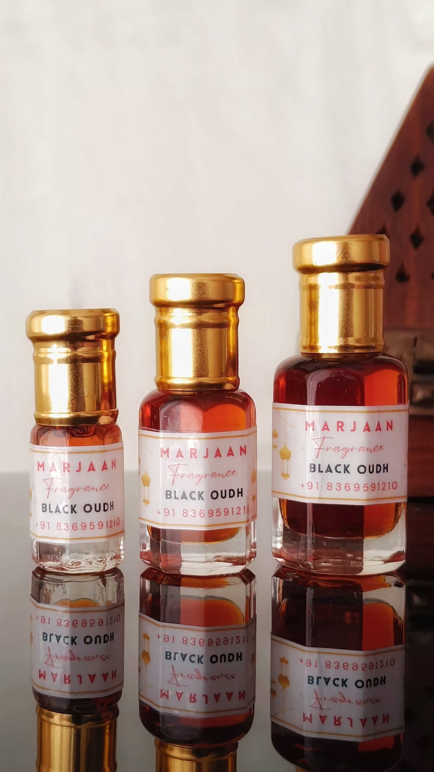 BLACK OUDH - Concentrated Perfume Oil - ATTAR Marjaan Fragrance