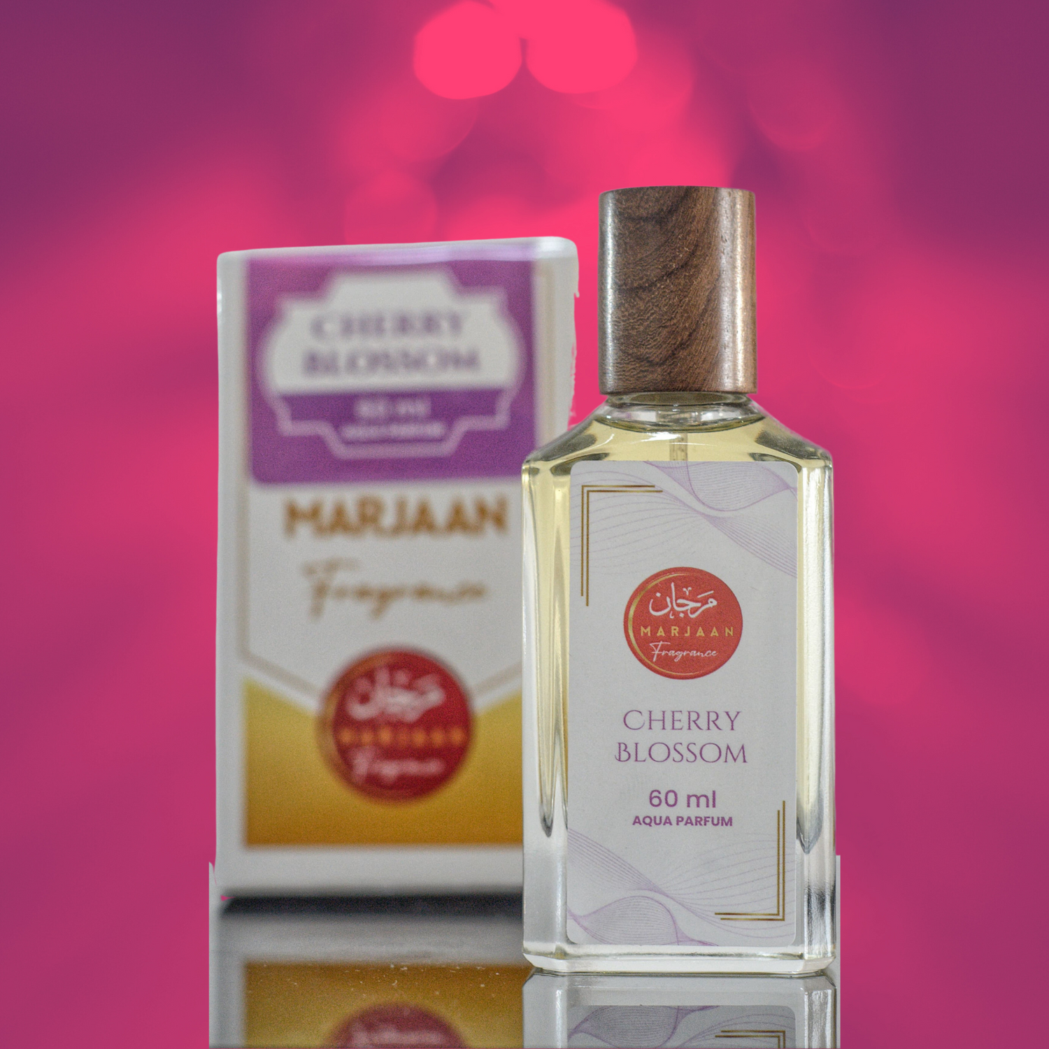CHERRY BLOSSOM-  Non Alcoholic Aqua Perfume Spray- Water Based Marjaan Fragrance