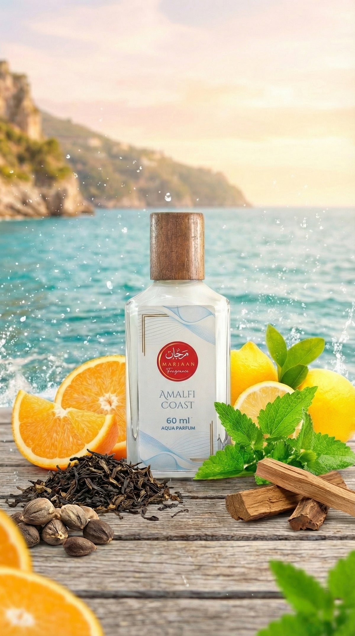AMALFI COAST - Non Alcoholic Aqua Perfume Spray - Water Based