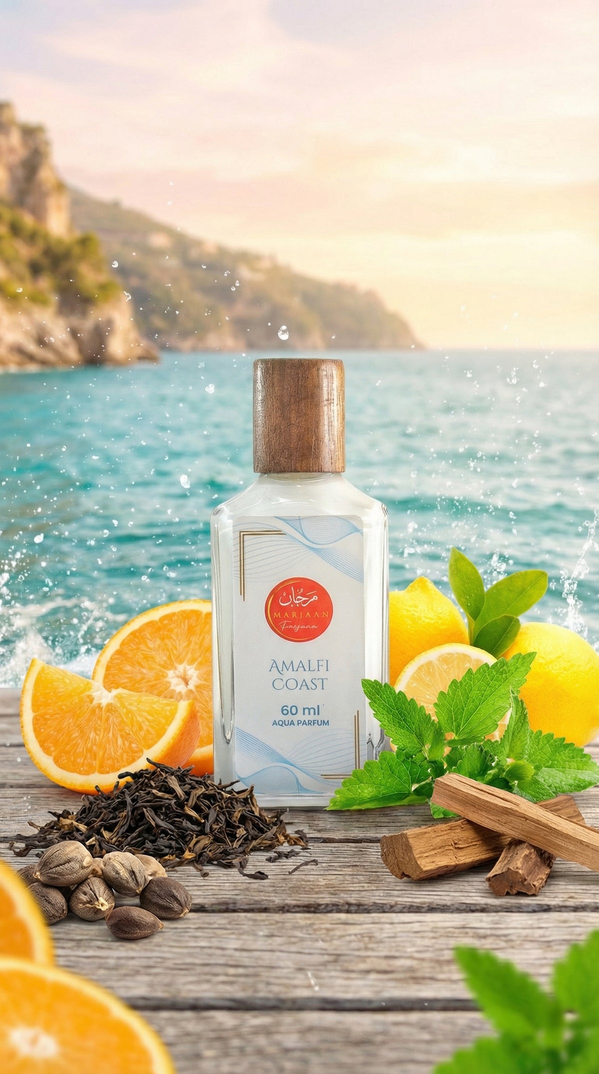 AMALFI COAST - Non Alcoholic Aqua Perfume Spray - Water Based