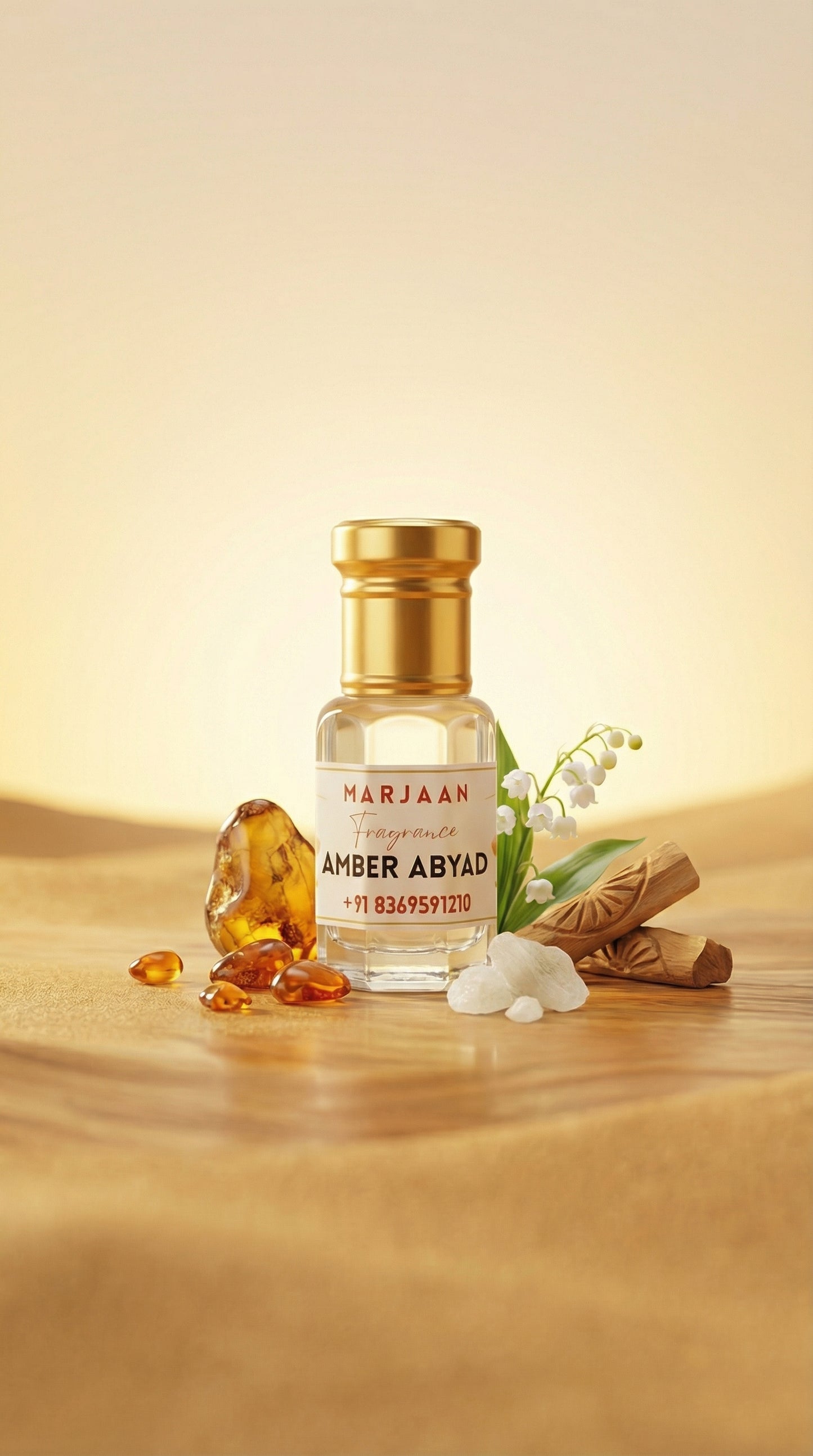 AMBER ABYAD - Concentrated Perfume Oil (ATTAR)