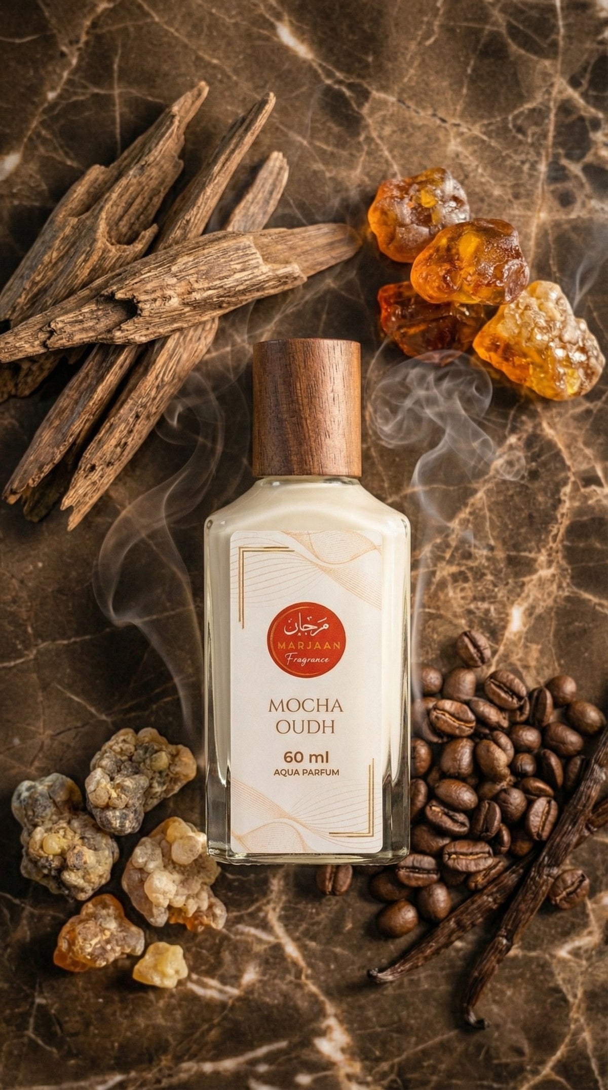 MOCHA OUDH- Non Alcoholic Aqua Perfume Spray - Water Based