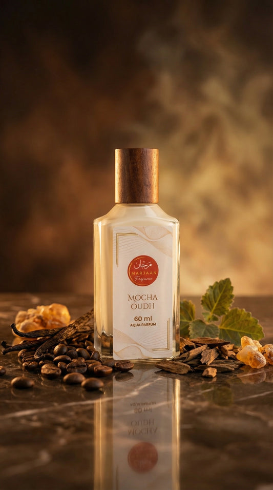 MOCHA OUDH- Non Alcoholic Aqua Perfume Spray - Water Based